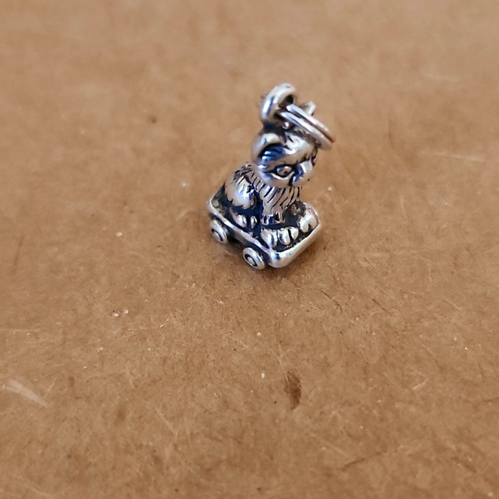 Kitten on skateboard Charm